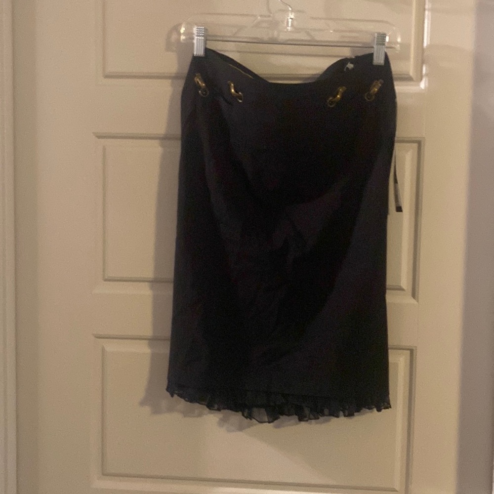 L.A.M.B. Ruffle Pencil Skirt